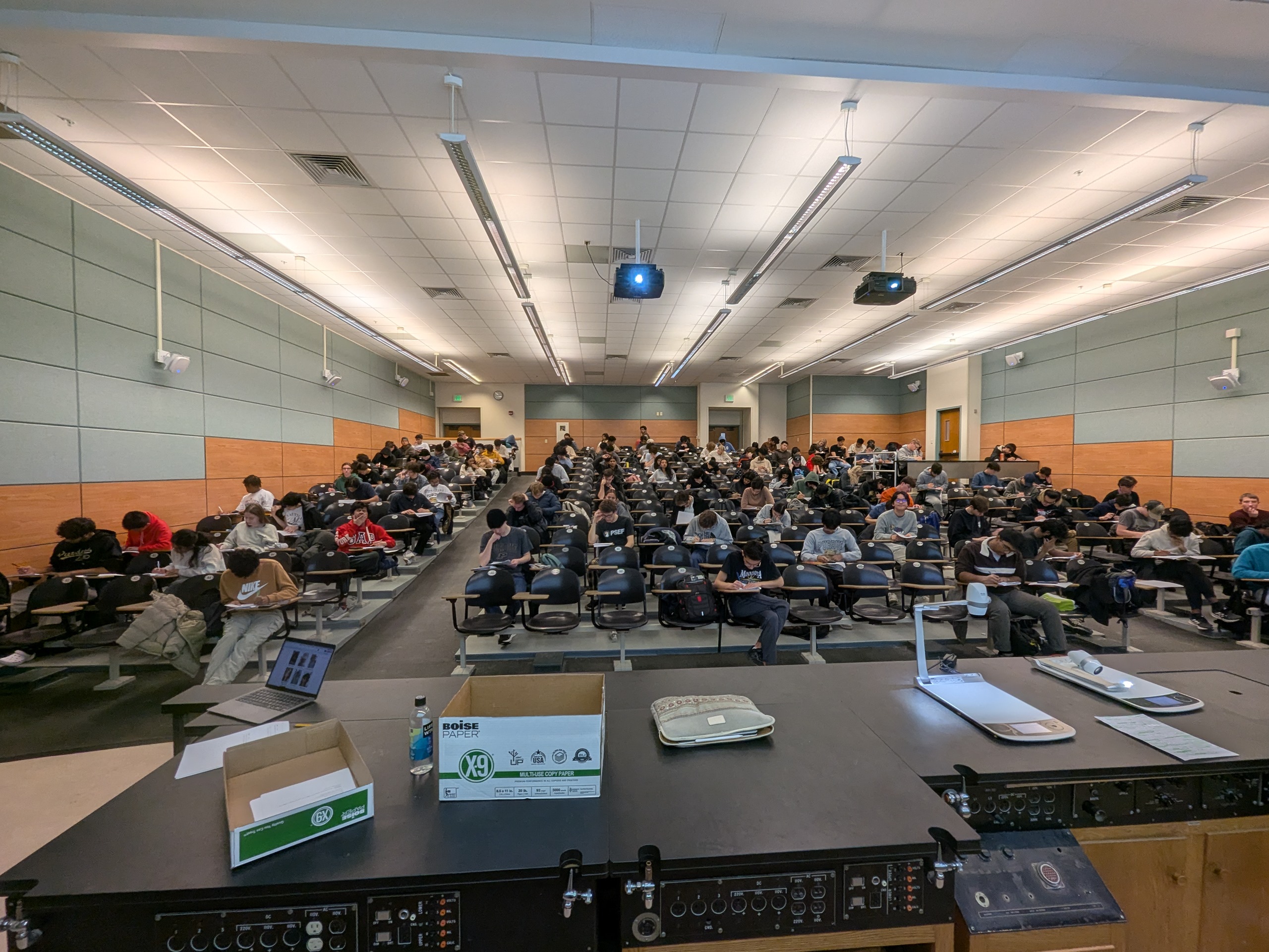 A large sophomore lecture hall